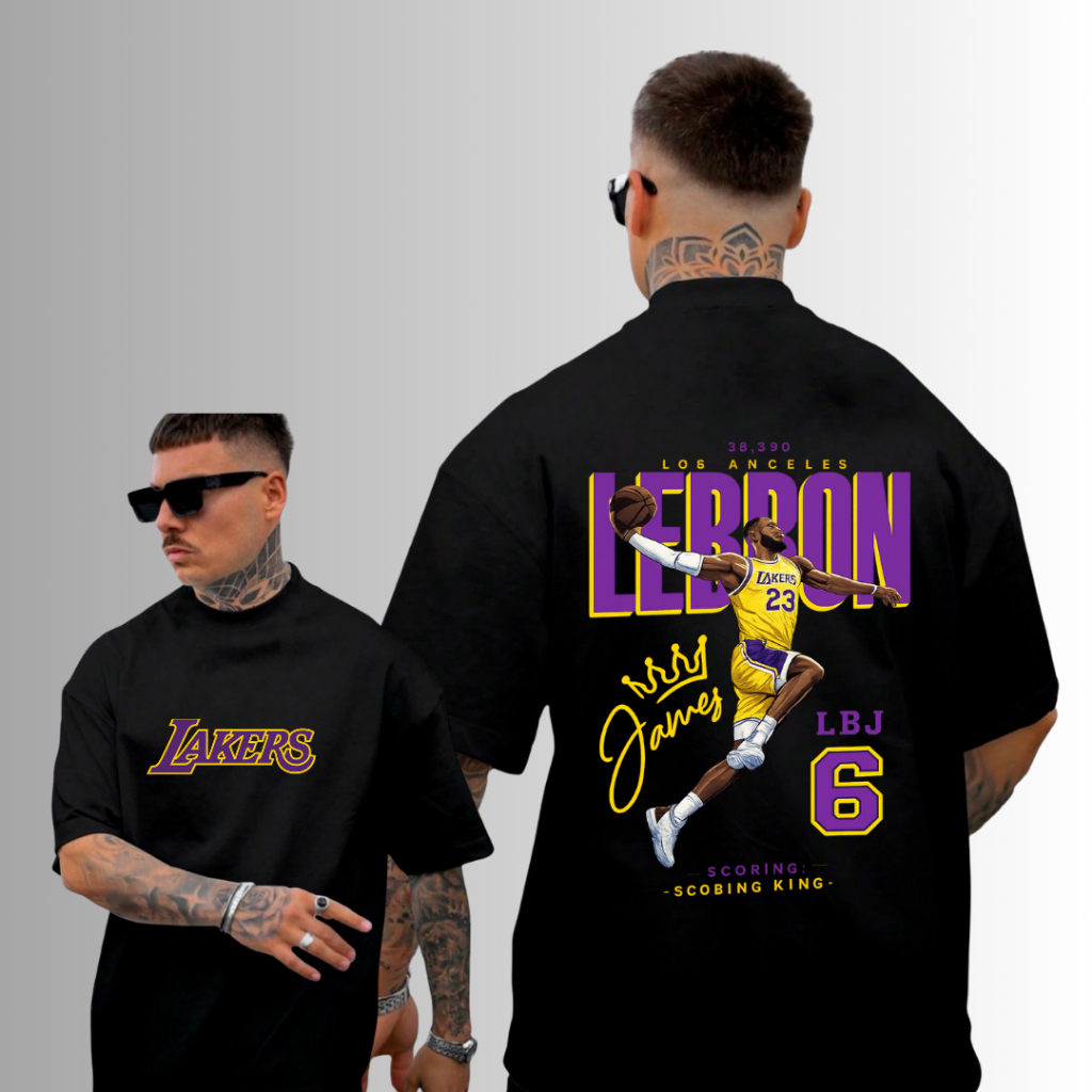 Camiseta Oversized Preta Masculina 100% Algodão Streetwear Treino Esportes Academia