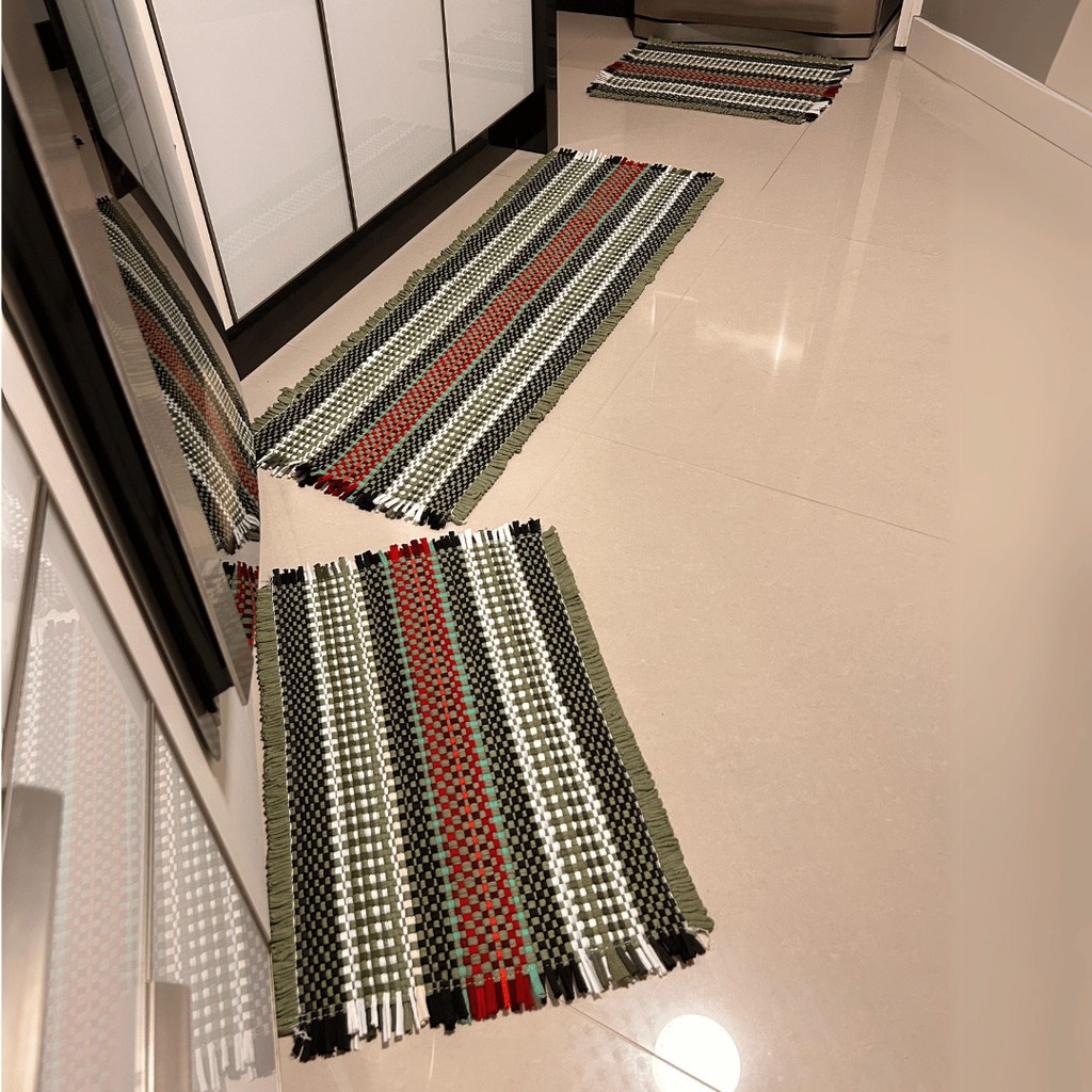 Tapete Cozinha Jogo 3 Peças: 2 Tapetes 1 Passadeira Top Qualidade - Envio Rápido em Oferta na Shopee