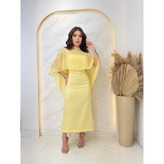 vestido midi tomara que caia capa assimetrica, casamento em Oferta na Shopee