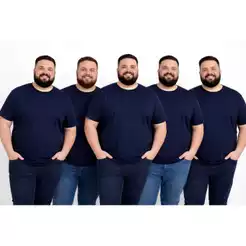 Kit 5 Camisa Plus Size Masculina Lisa Preta Branca Verde Bordo Marinho Silk