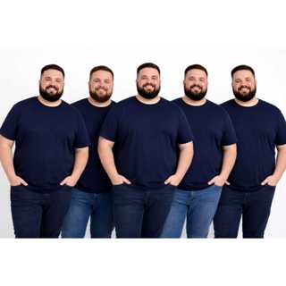 Kit 5 Camisa Plus Size Masculina Lisa  Preta Branca Verde Bordo Marinho Silk em Oferta na Shopee