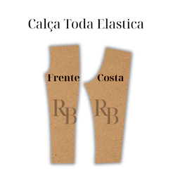 Molde de calça , Modelagem de calça com cintura toda elástica em papel Kraft, Kit com os tamanhos P M G GG.