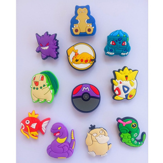 Kit 6 a 11 Bottons Pokemon Borracha para Calçados Pins Modelos Sortidos em Oferta na Shopee