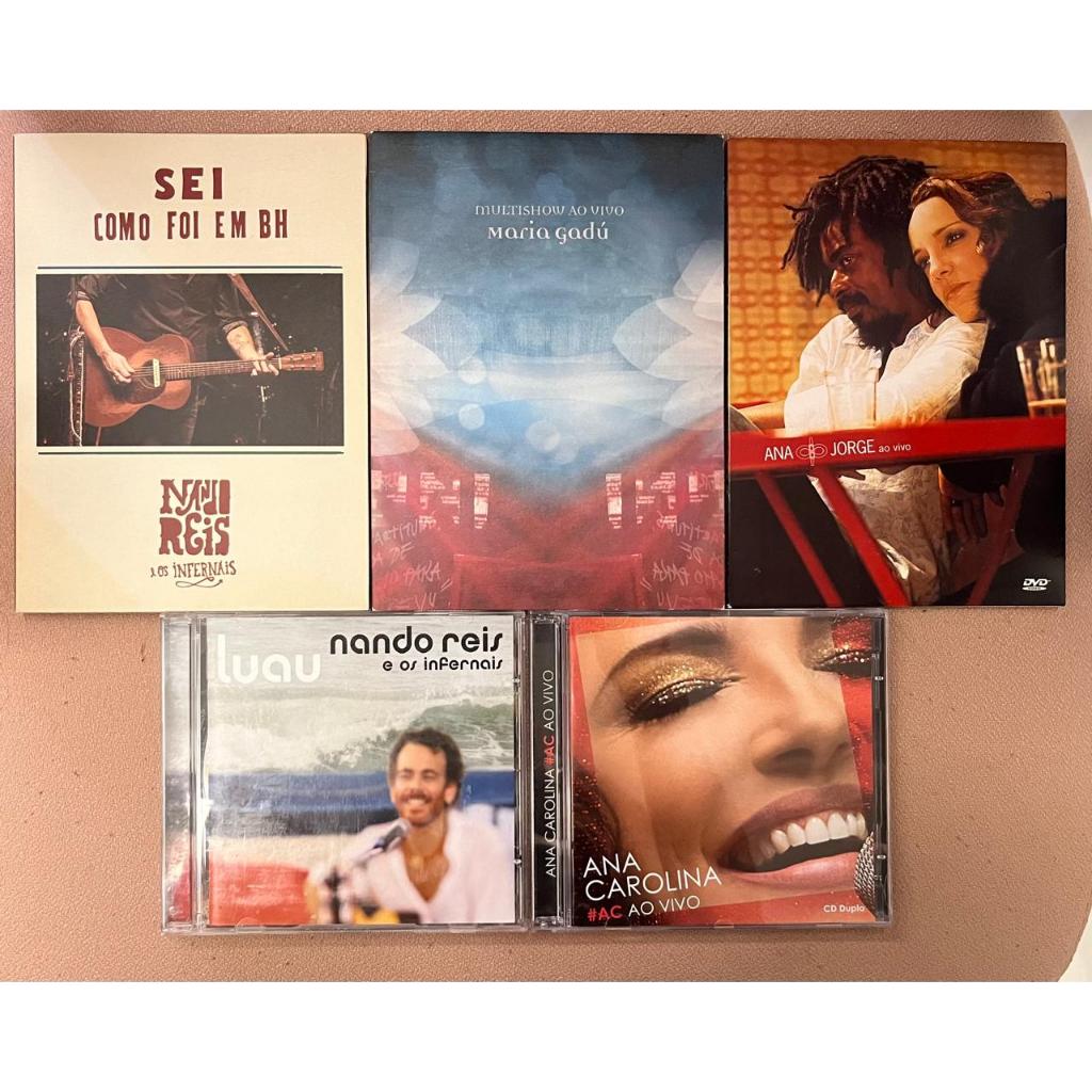CDs e DVDs usados MPB - Nando Reis, Maria Gadu e Ana Carolina