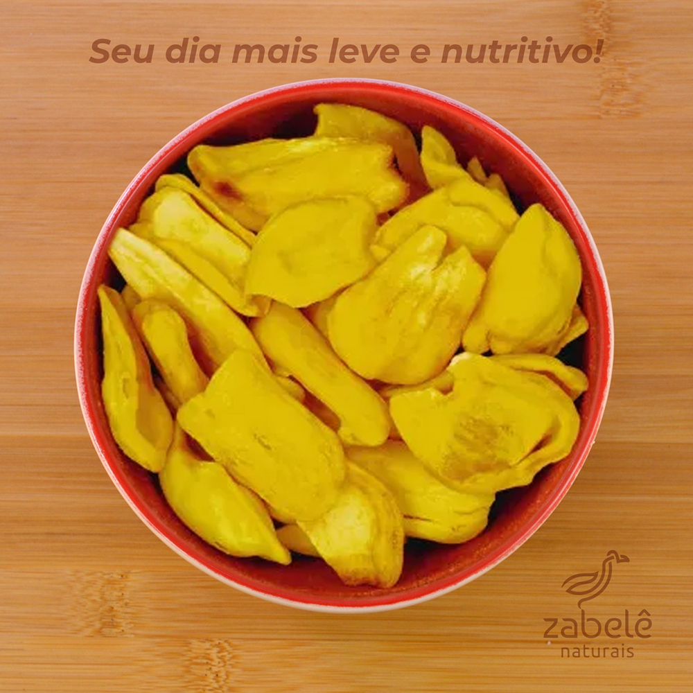 Detalhes do Chips Jaca Liofilizado Crocante Premium Snack- Zabele Naturais