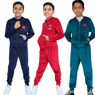 ​Conjunto Infantil Plush Menino Homem Aranha Agasalho de frio1 a 10 Anos em Oferta na Shopee