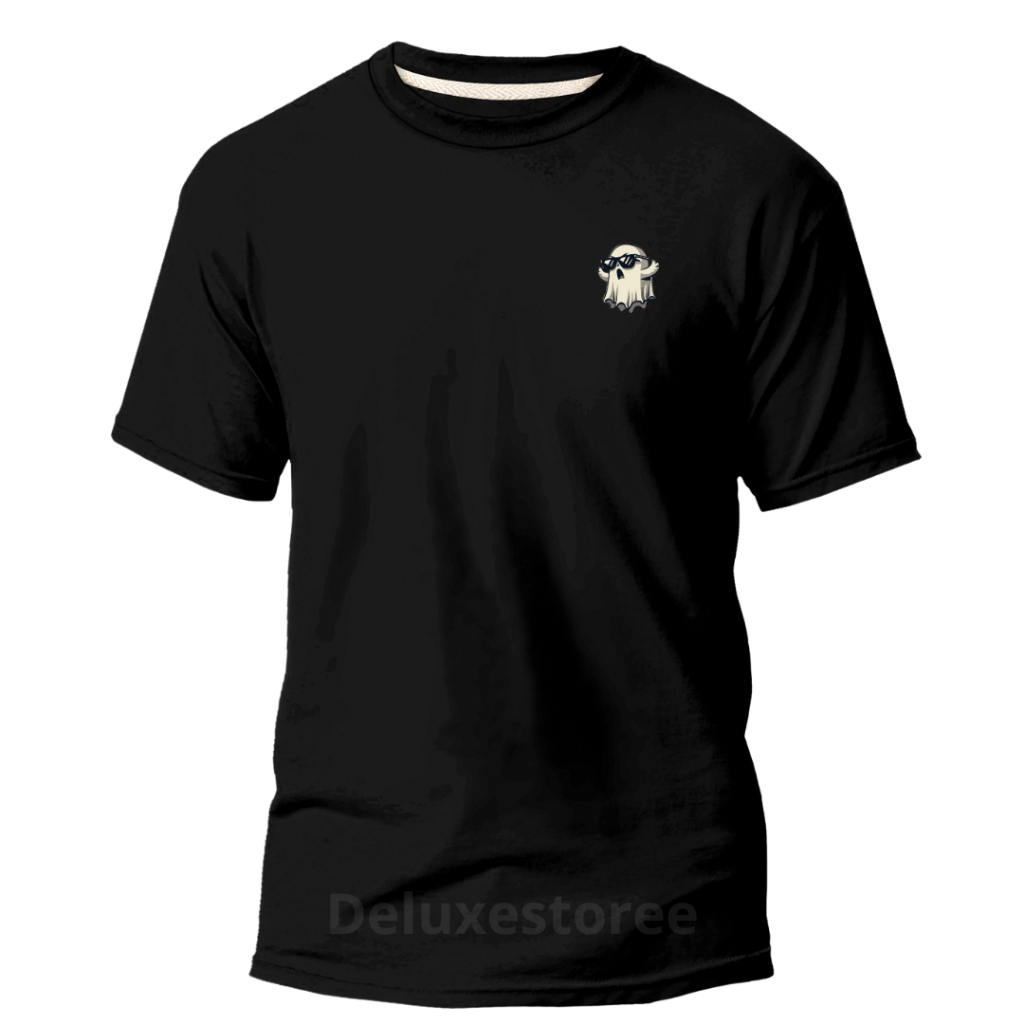 Camiseta Masculina Fantasma Minimalista Camisa Manga Curta Algodão 30,1 Caminhada Academia Treino