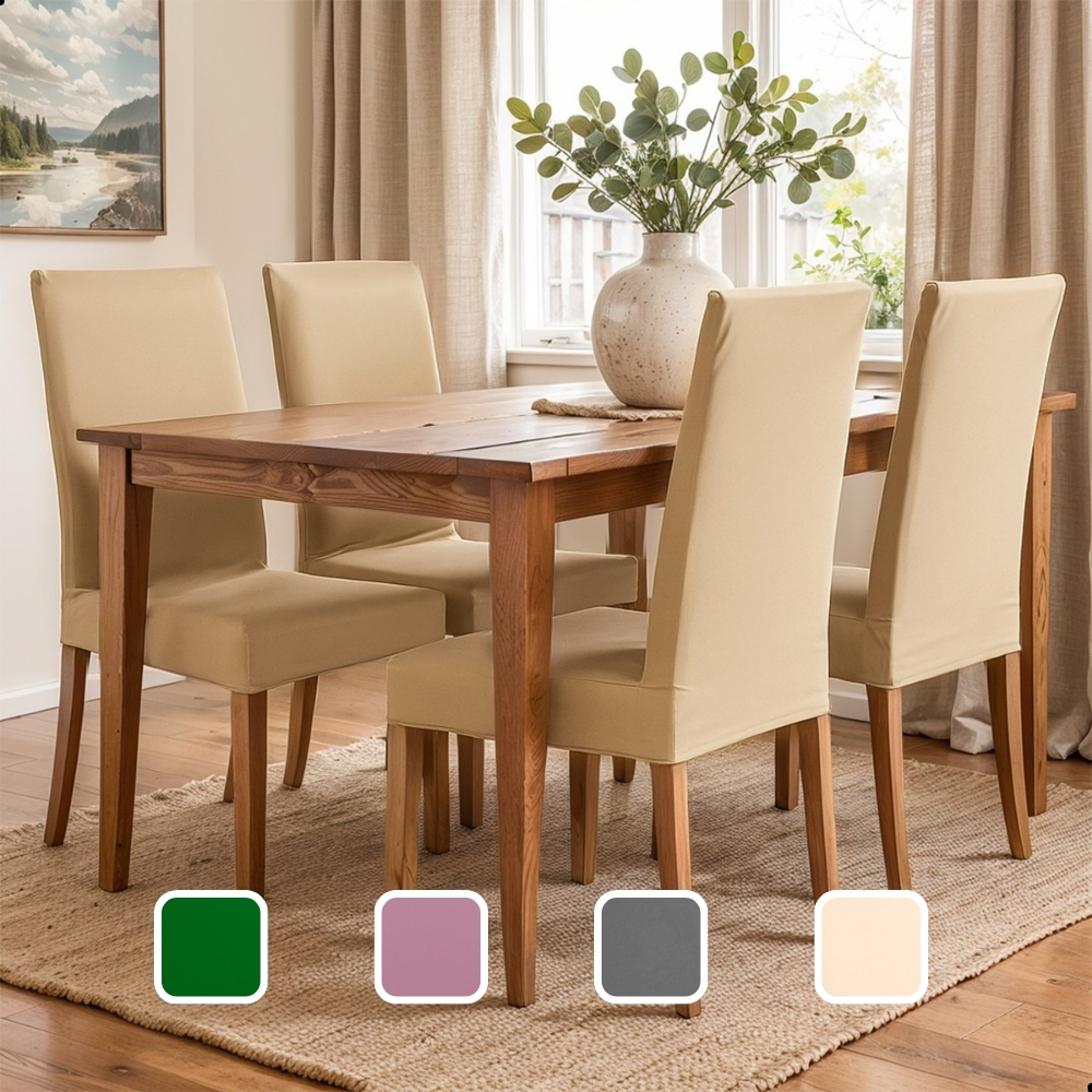Kit 4 Capa De Cadeira Malha Gel p/ Mesa De Jantar - Várias Cores