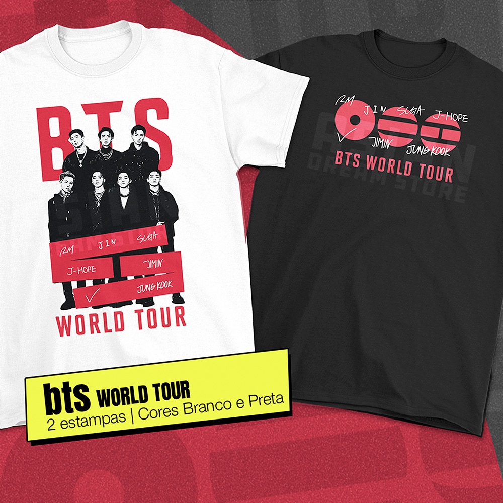 BTS Arirang World Tour Camisa Kpop Shirt em Oferta na Shopee