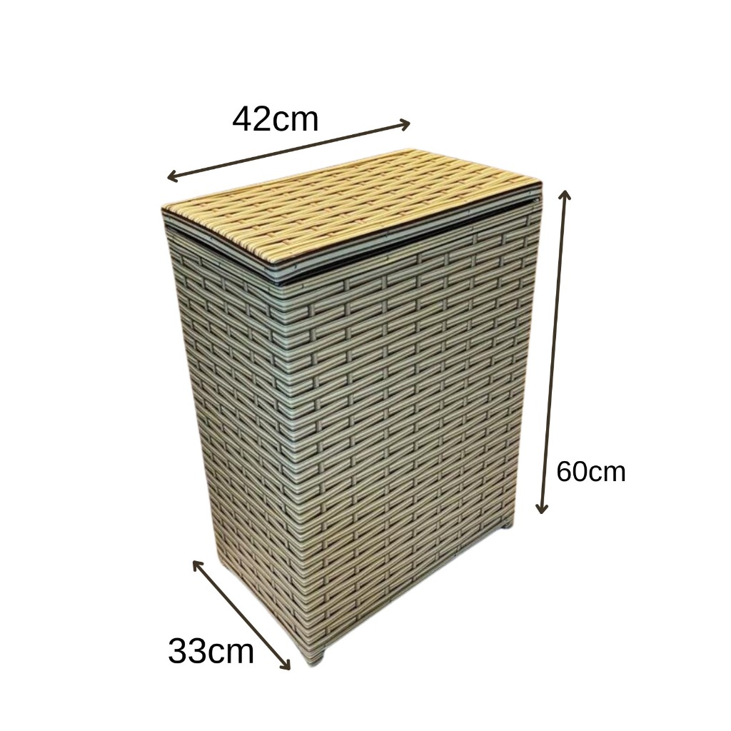 Cesto De Roupa Suja -S- Roupeiro de Fibra Sintética vertical 70 litros 42X33X60, Organizador Lavanderia s em Oferta na Shopee