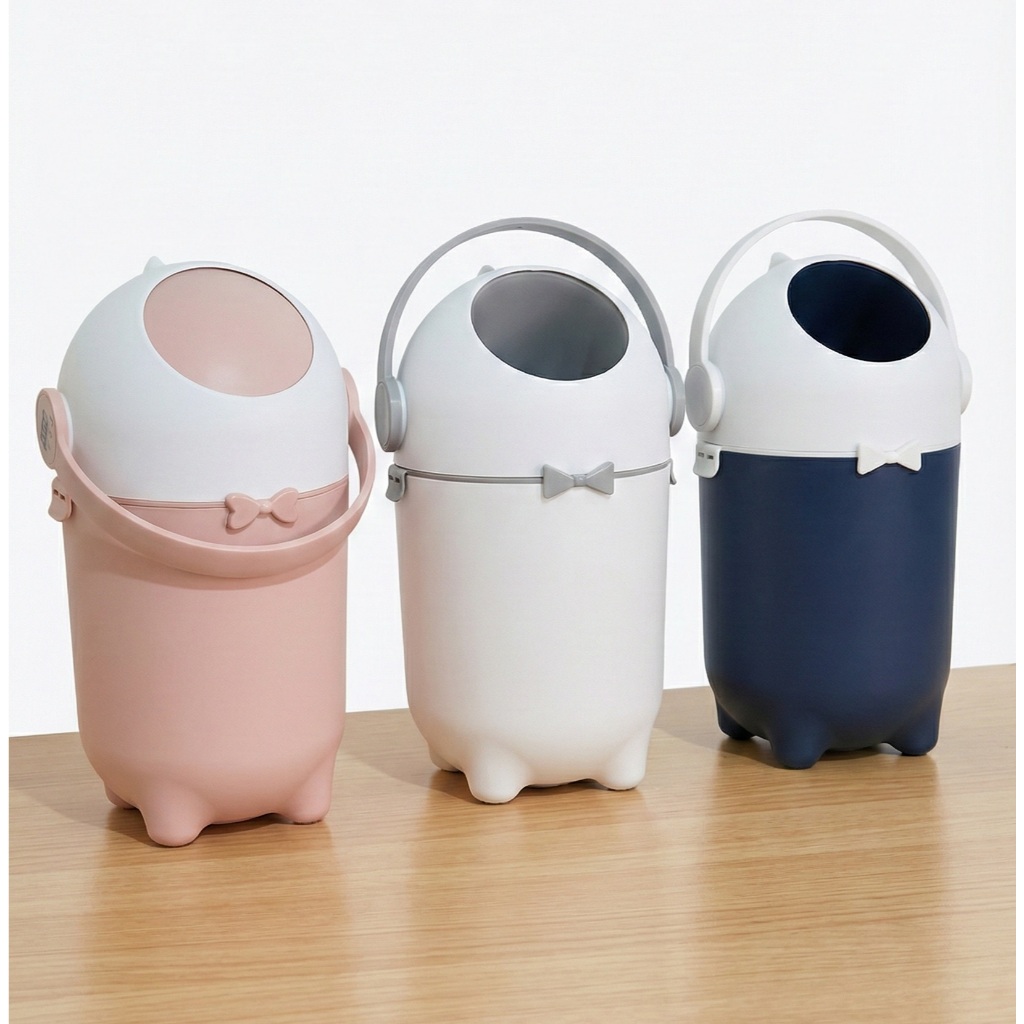 Lixeira Antiodor para Fraldas de Bebe Banheiro Quarto Pet Magica - Cores Branca Rosa Azul em Oferta na Shopee