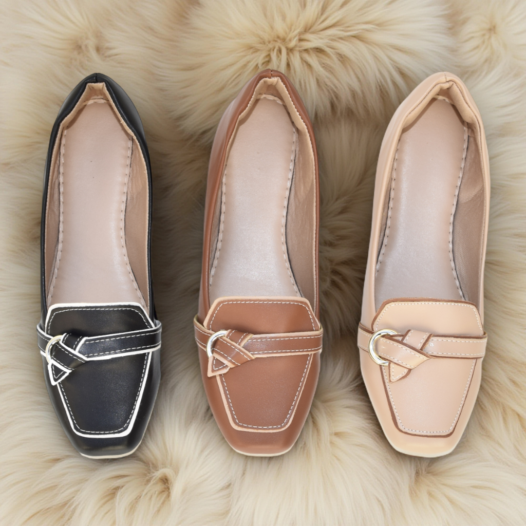 Sapatilha Mocassim confortável Enfeite Cinto Estilo leveza elegância