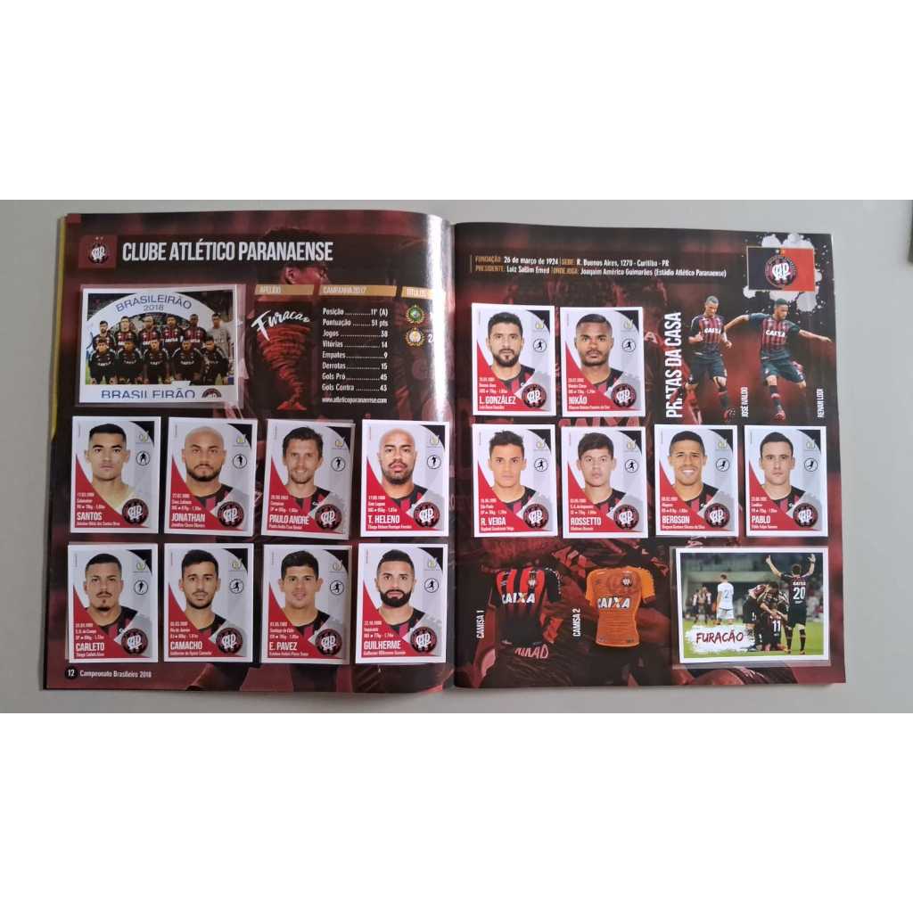 ATHLÉTICO PR FIGURINHAS CAMPEONATO BRASILEIRO 2018 ( VENDA POR UNIDADE ) ORIGINAIS PANINI