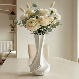 Vaso Decorativo geomético em Espiral 3D Moderno - Design Premium Minimalista Casa Escritório em Oferta na Shopee