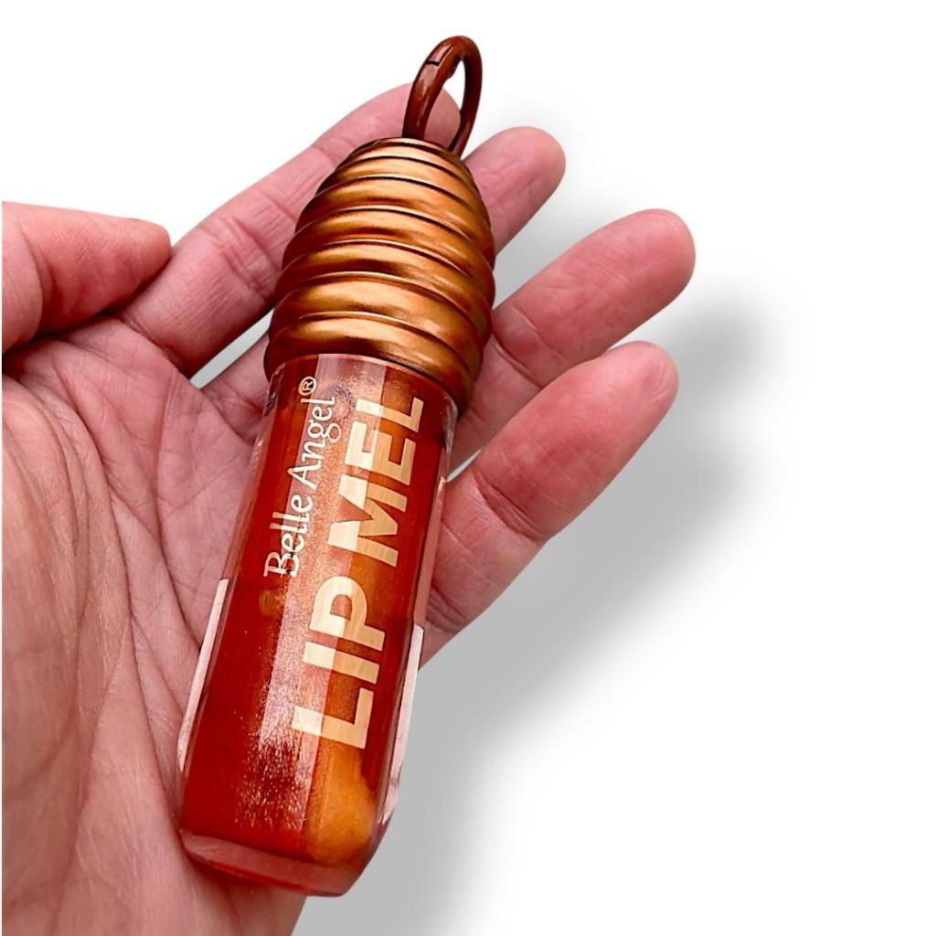 Gloss Lip Mel Belle Angel Lip Oil com Brilho Gloss + Chaveiro Brilho Colmeia Gloss Hidratante
