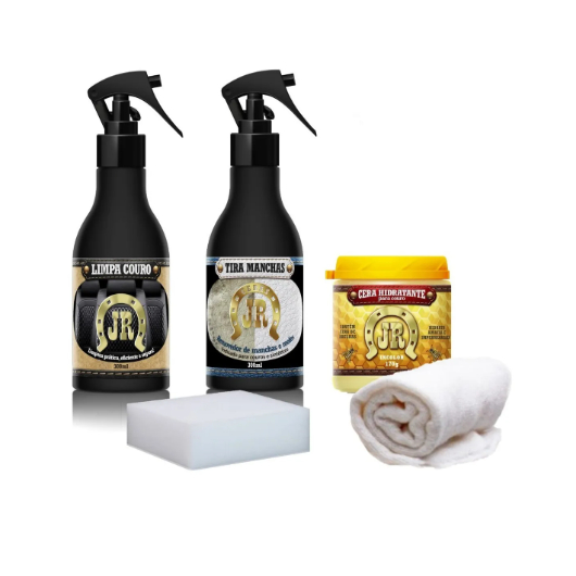 Kit Limpa Couro + Tira Manchas E Mofos + Hidrata Couro Jr em Oferta na Shopee