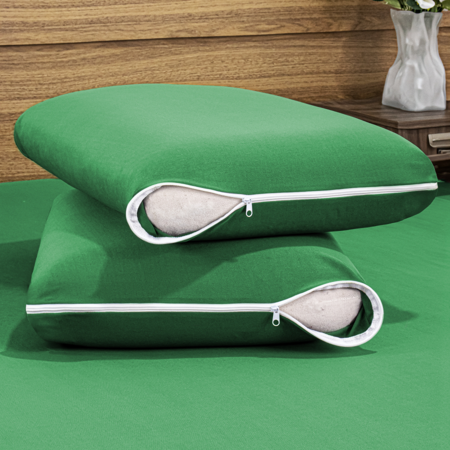 Kit 2, 4 ou 6 Capas Protetoras de Travesseiro malha gel com zíper, 70 X 50 cm