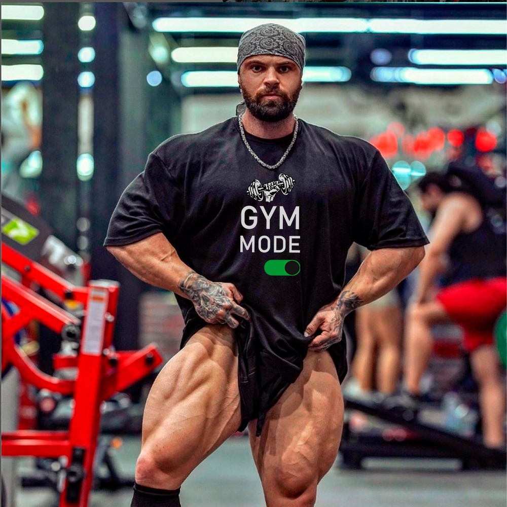Camiseta Premium Oversized Gym Mode Confortavel Unissex Blusao Academia Moda Confortavel Estilosa