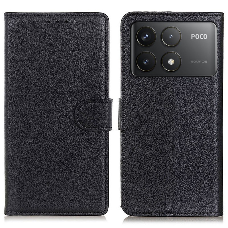 Capa Carteira Flip + Película Para Xiaomi Poco F6 Pro