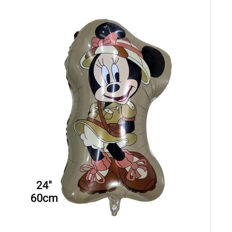 Balão tematico minie safari gigante kit 2 unidades
