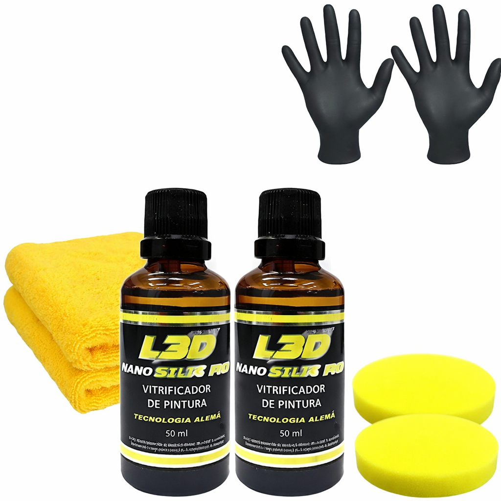 Kit com 2 Vitrificadores de Pintura Nano Silic Pro – Repelente à Água e Sujeira, Brilho Intenso em Oferta na Shopee