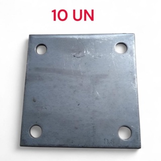 Base quadrada corrimão 75X75 mm Kit 10 UN aço polido em Oferta na Shopee