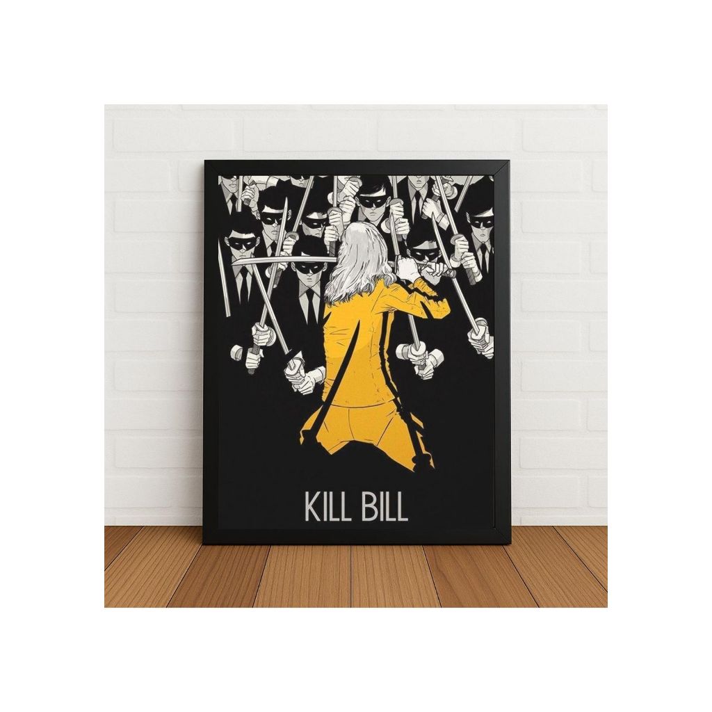 Quadro Decorativo Kill Bill Filme Cinema Com Moldura E Vidro