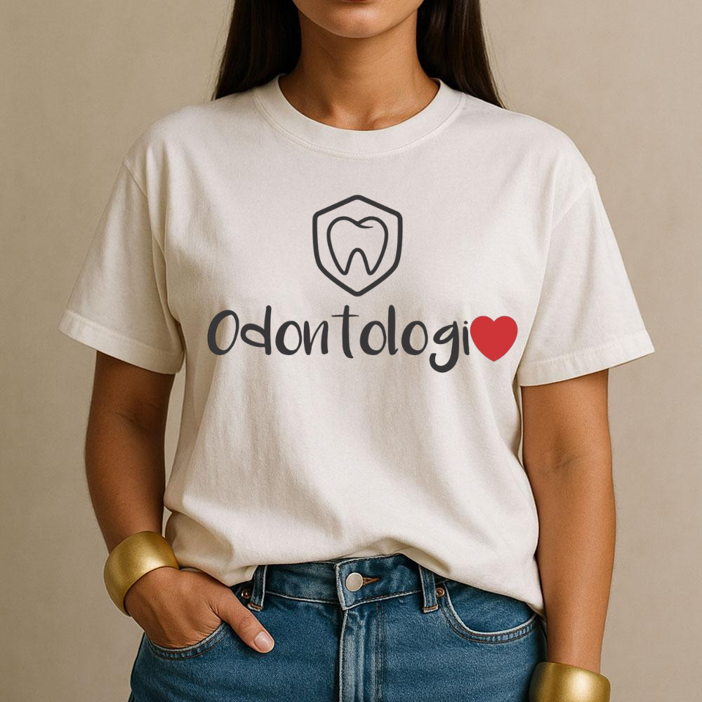 Camiseta Estampada Curso de Odontologia Odonto para Faculdade T-Shirt Algodão Varias Cores