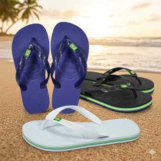 Chinelo Tradicional Infantil 3 Listras Bandeirinha Brasil em Oferta na Shopee