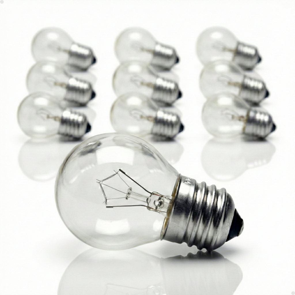5 Lampada Bolinha 15w Luz Amarela Incandescente Varal Luzes