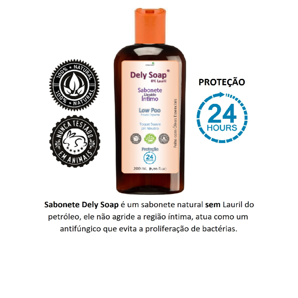 Candidíase de Repetição, Vaginose, Sabonete Dely Soap 200 ml