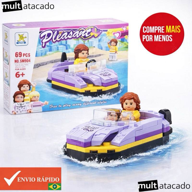 Brinquedo Blocos De Montar-  A partir de 69 peças - Brinquedo menina compatível com Lego