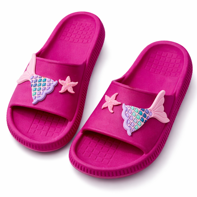 Chinelo Nuvem Feminino Macio E Confortável Para Meninas Com Calda de Sereia Original Compre Já