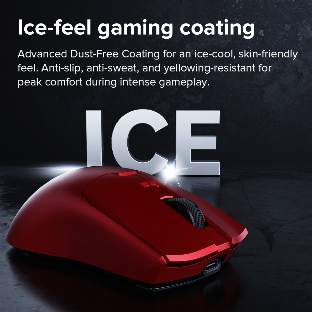 Mouse Gamer Sem Fio DELUX M800 MiniPro 43g Ultra Leve PAW3395, Wired, wireless, Bluetooth, 26000 DPI, Para Mãos Pequenas · foto 2