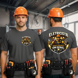 Camisa para Eletricista Camiseta de Trabalho Uniforme Profissional Autônomo em Oferta na Shopee