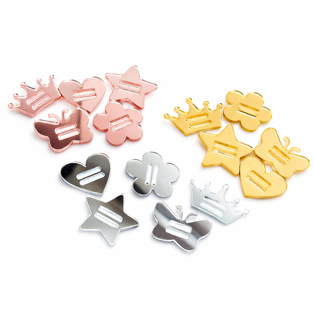 Passantes Finalizadores para Encadernação - Acrílico Espelhado - Escolha os Modelos em Oferta na Shopee