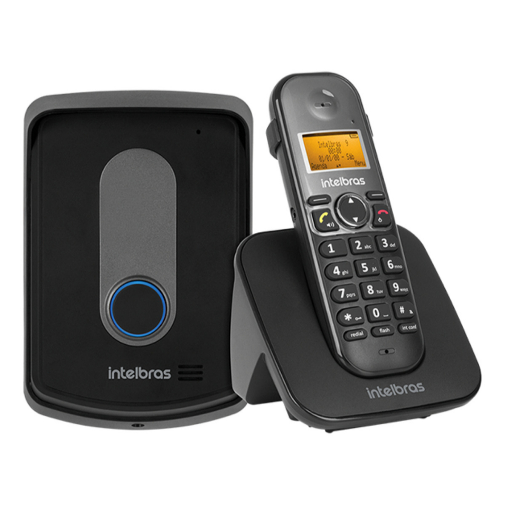 Kit Interfone Sem Fio 1 TIS 5010 Preto