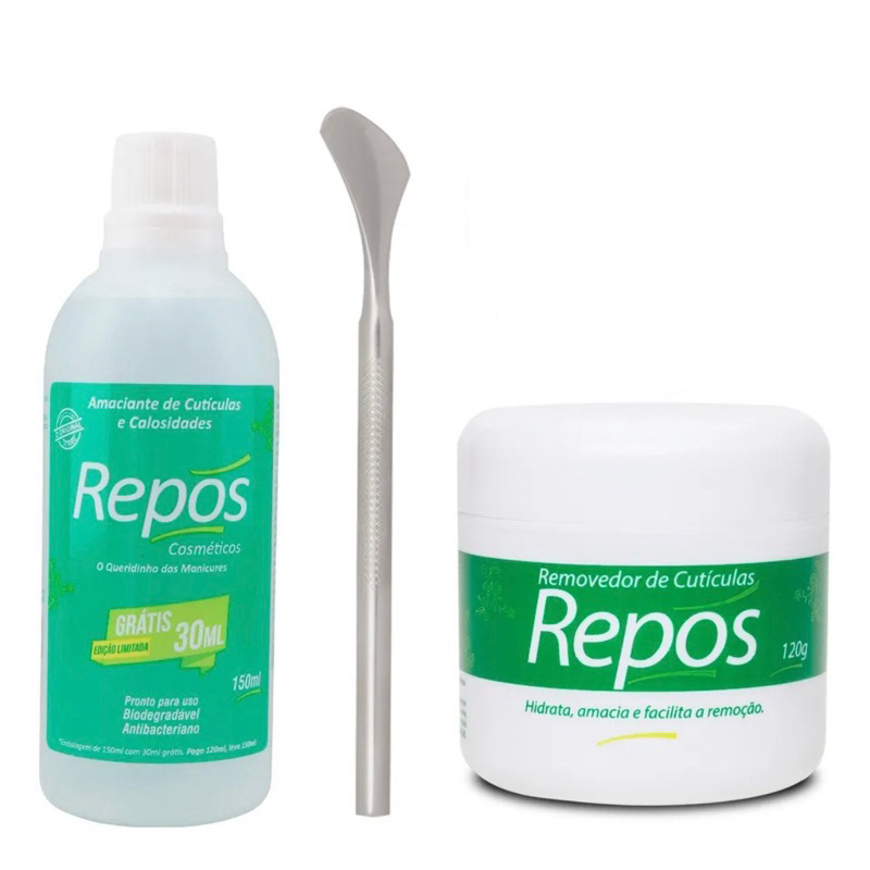Kit Spa Dos Pés Amaciante Para Cutículas E Calosidades Repos