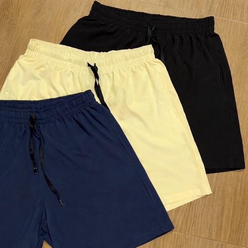 Short Tactel Com elastano treino corrido academia praia piscina