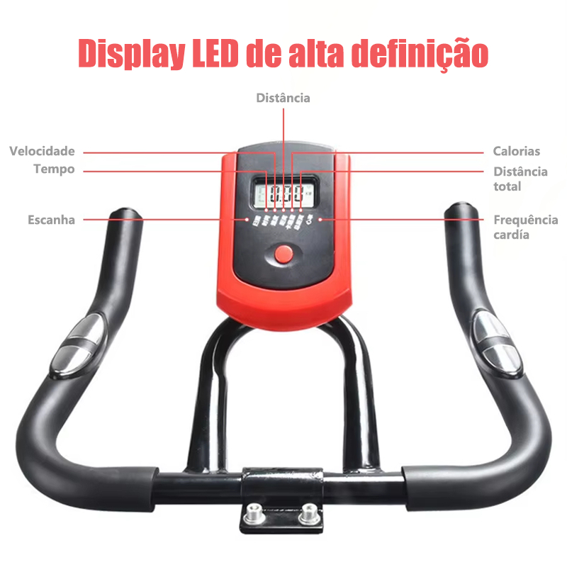 Bicicleta de Spinning Super Silenciosa | Treino Eficiente, Definição Muscular e Queima de Gordura -V3 — imagem 2 de 2