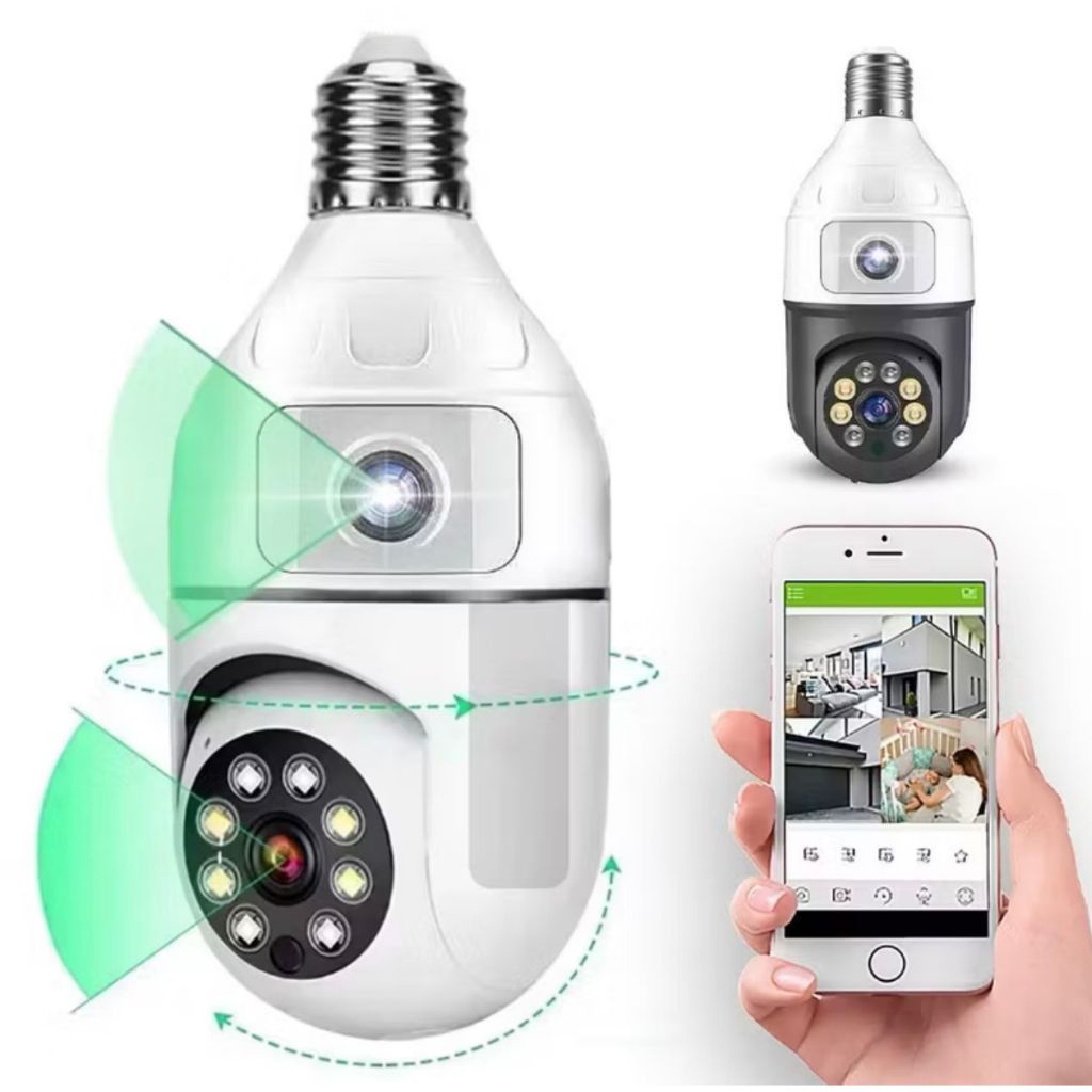 Câmera de segurança WI-FI Lente Dupla Inteligente com Visão Noturna e Áudio Bidirecional Yoosee Icsee - Bivolt em Oferta na Shopee