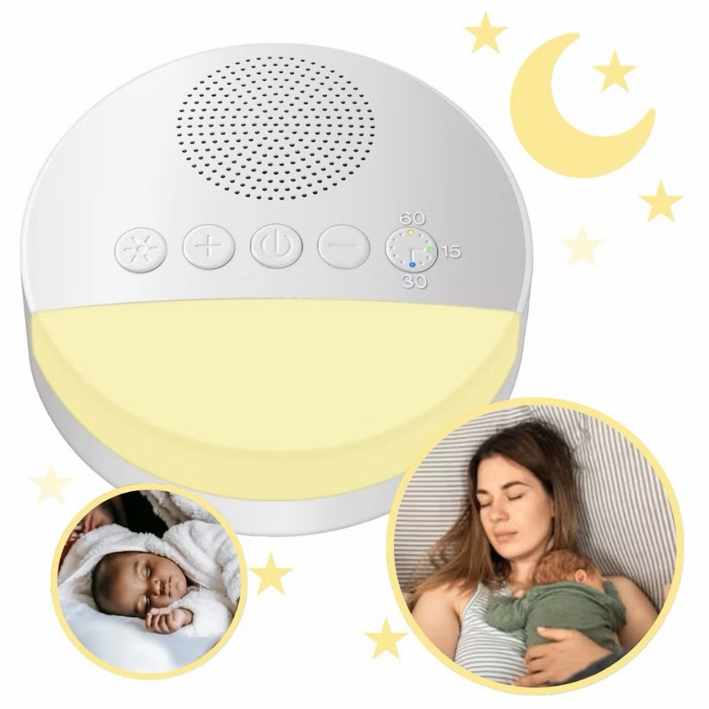 Máquina de ruído branco infantil , luz noturna com carregamento USB, reprodutor de som para dormir em Oferta na Shopee