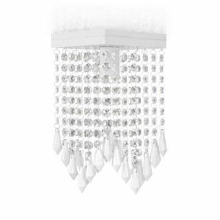 Lustre Luminária Plafon Branco Sala Quarto Cozinha Londres