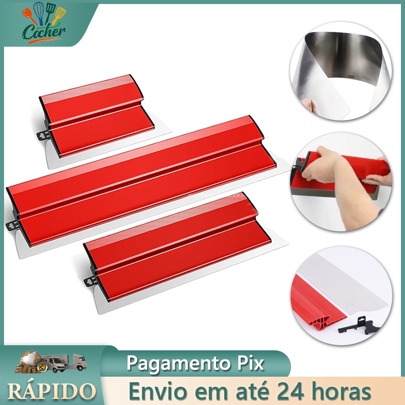 desempenadeira para massa corrida 25cm 40cm 60cm com Troca de Lâmina em Oferta na Shopee
