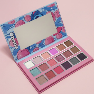 Kit Maquiagem Infantil Stitch Paleta de Sombras 18 Cores com Espelho Presente Menina em Oferta na Shopee