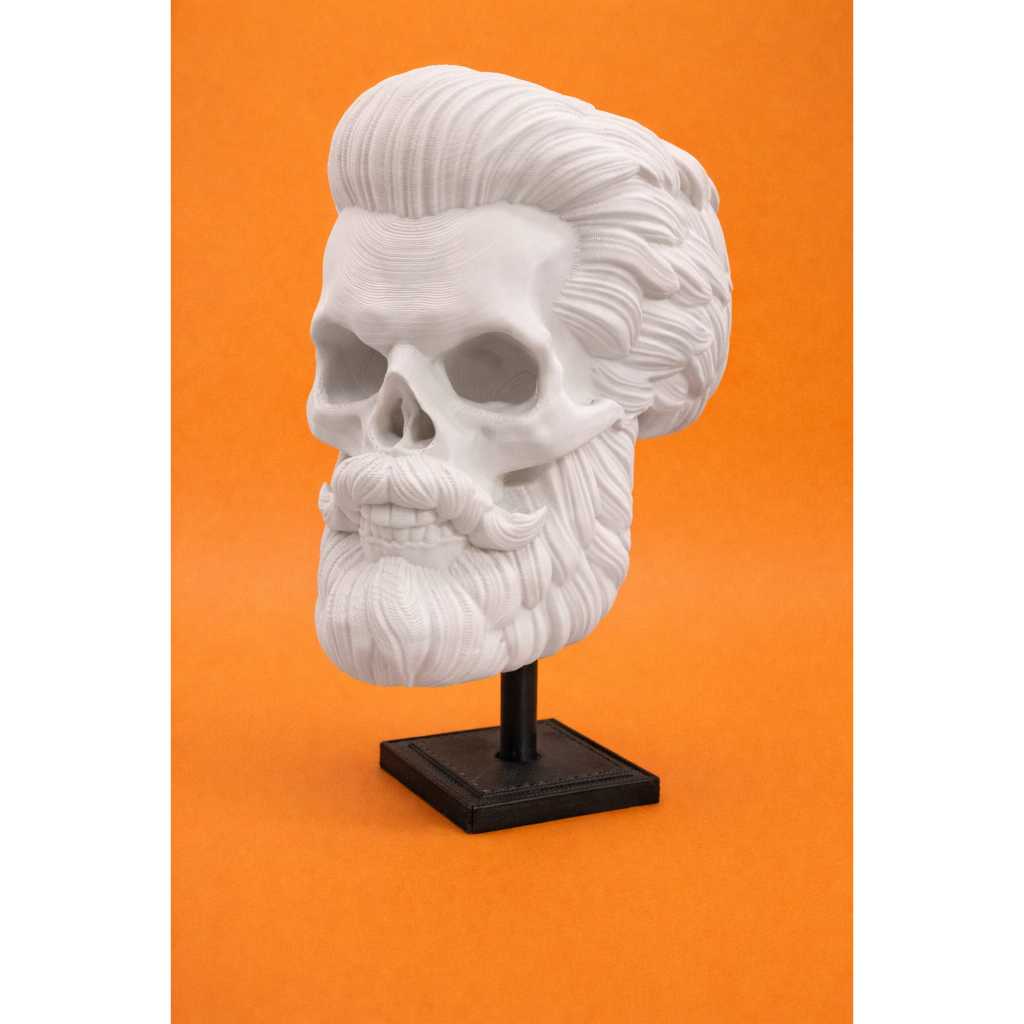 Caveira Barber Shop Barbearia Decoração Skull Exclusivo Old School Retro Vintage Rústico