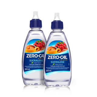 Adoçante Líquido Sucralose Zero-Cal 100ml - Sabor Suave, Zero Calorias, Fácil de Usar - Kit 2 Unidades em Oferta na Shopee