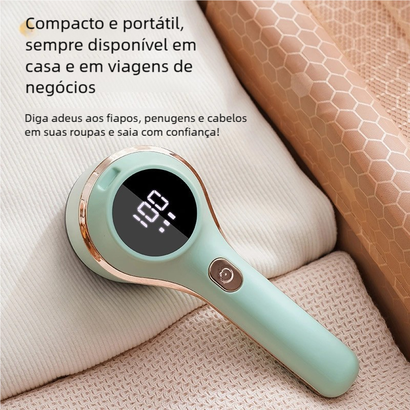 Eficiente Defuzzer Recarregável - Removedor de Fiapos com Display Digital para Toda Casa — imagem 2 de 2
