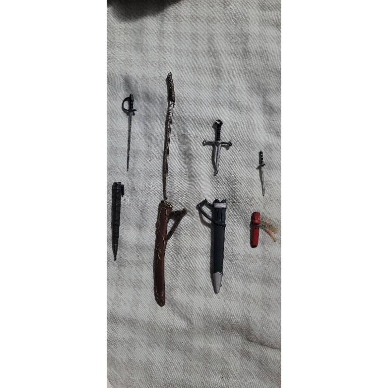 espada e bainha para bonecos acessórios action figure adaga  marvel legend select comics costumizaçao baf neca mcfarlane
