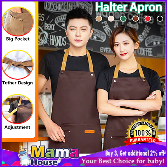 Avental Cozinheiro Churrasqueiro Restaurante Barman Artesão Avental impermeável para restaurante em Oferta na Shopee